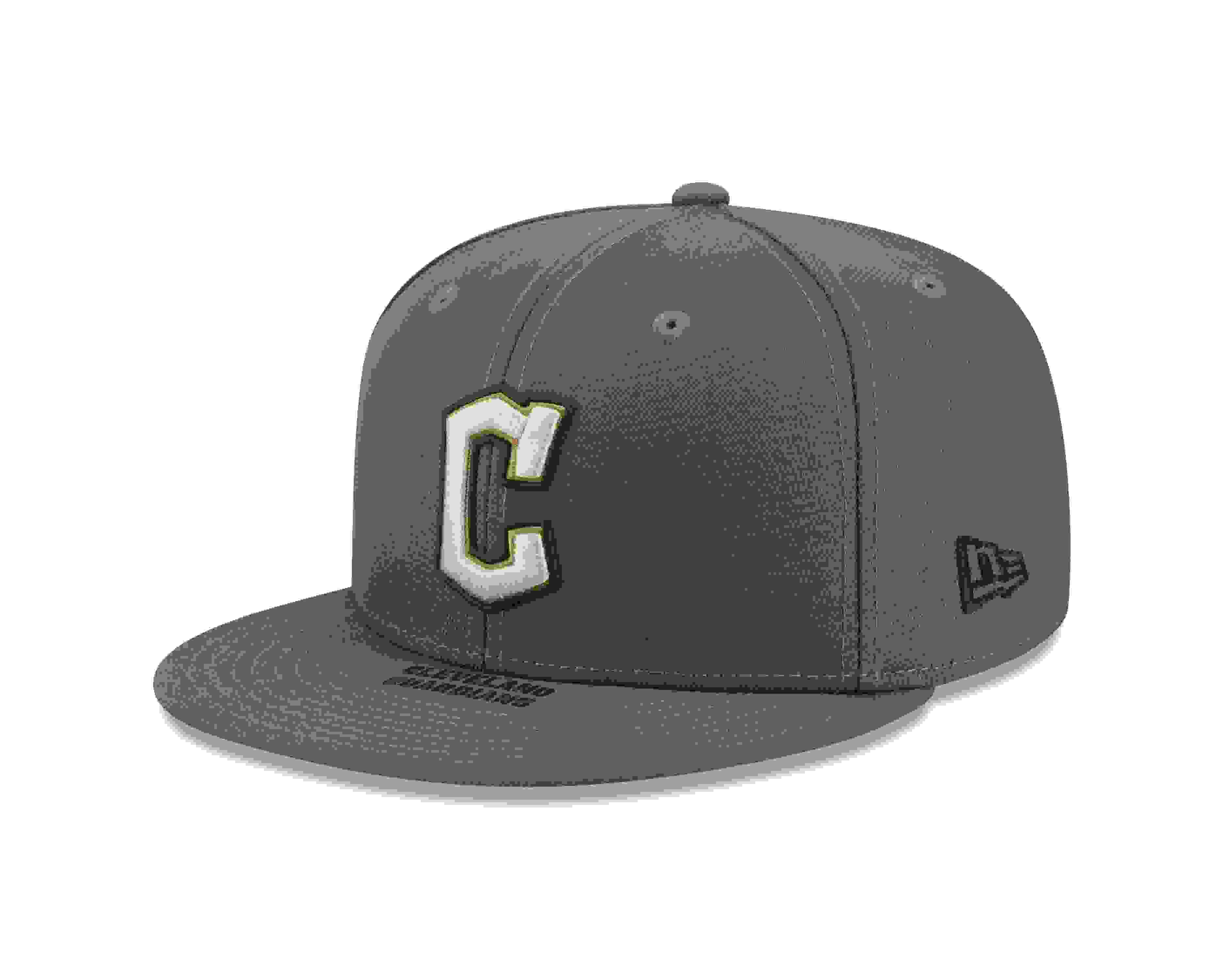 New Era Cleveland Guardians 9FIFTY Armed Forces Green Snapback Hat